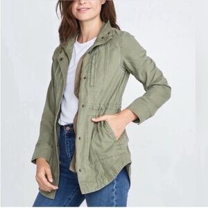 Marine Layer cotton utility fall jacket green medium